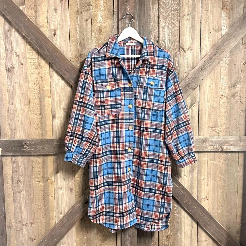 Paper Crane Plaid Women's Jacket EUC
